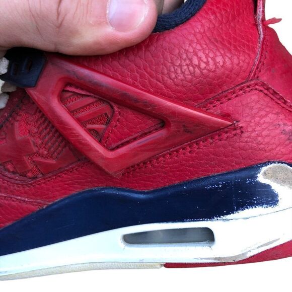 RARE 2019 Air Jordan 4 Retro GS 'FIBA' Size 7.5 - Picture 14 of 16